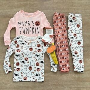 🎃 Chickpea Toddler Girl Halloween Cotton Pajama Set 5 items 12 months 5T